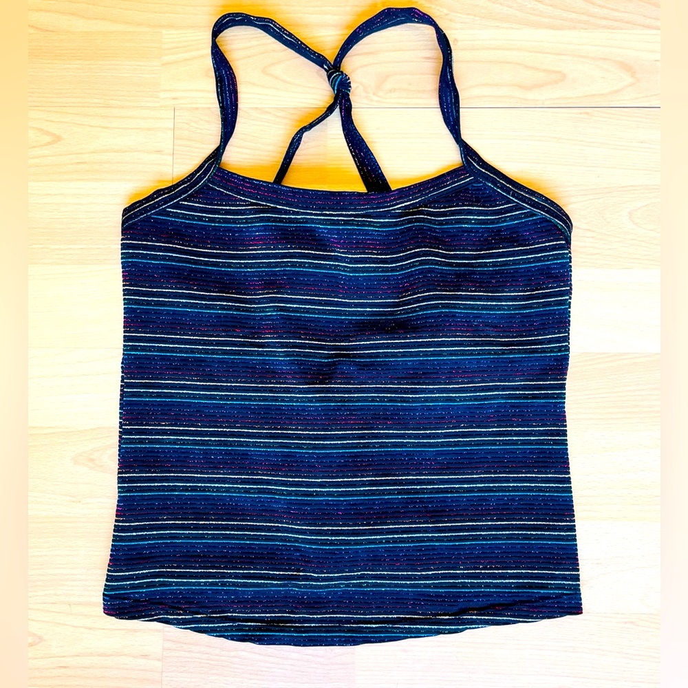 Sexy Festival Rainbow Glitter Club 90s Dress Tank Top sz S